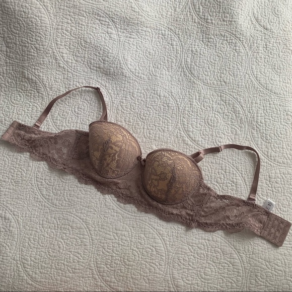 3 FOR $35 - B.Luxe Lilac Lace Push Up Bra - Picture 1 of 5